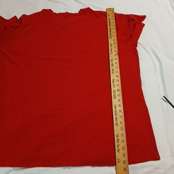 U.S. Polo ASSN. Men's 4XLT Red Short-Sleeved 100% Cotton T-Shirt front Pocket - Picture 7 of 8